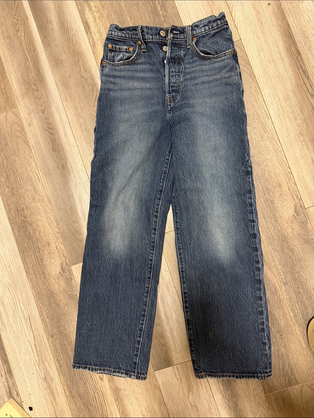 Levi's Women's Straight-Leg Dark Blue Jeans